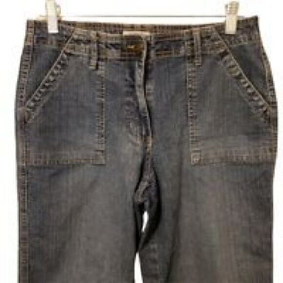 St. Johns Bay Womens Size 6 Blue  Solid Capri Pants - Picture 4 of 9